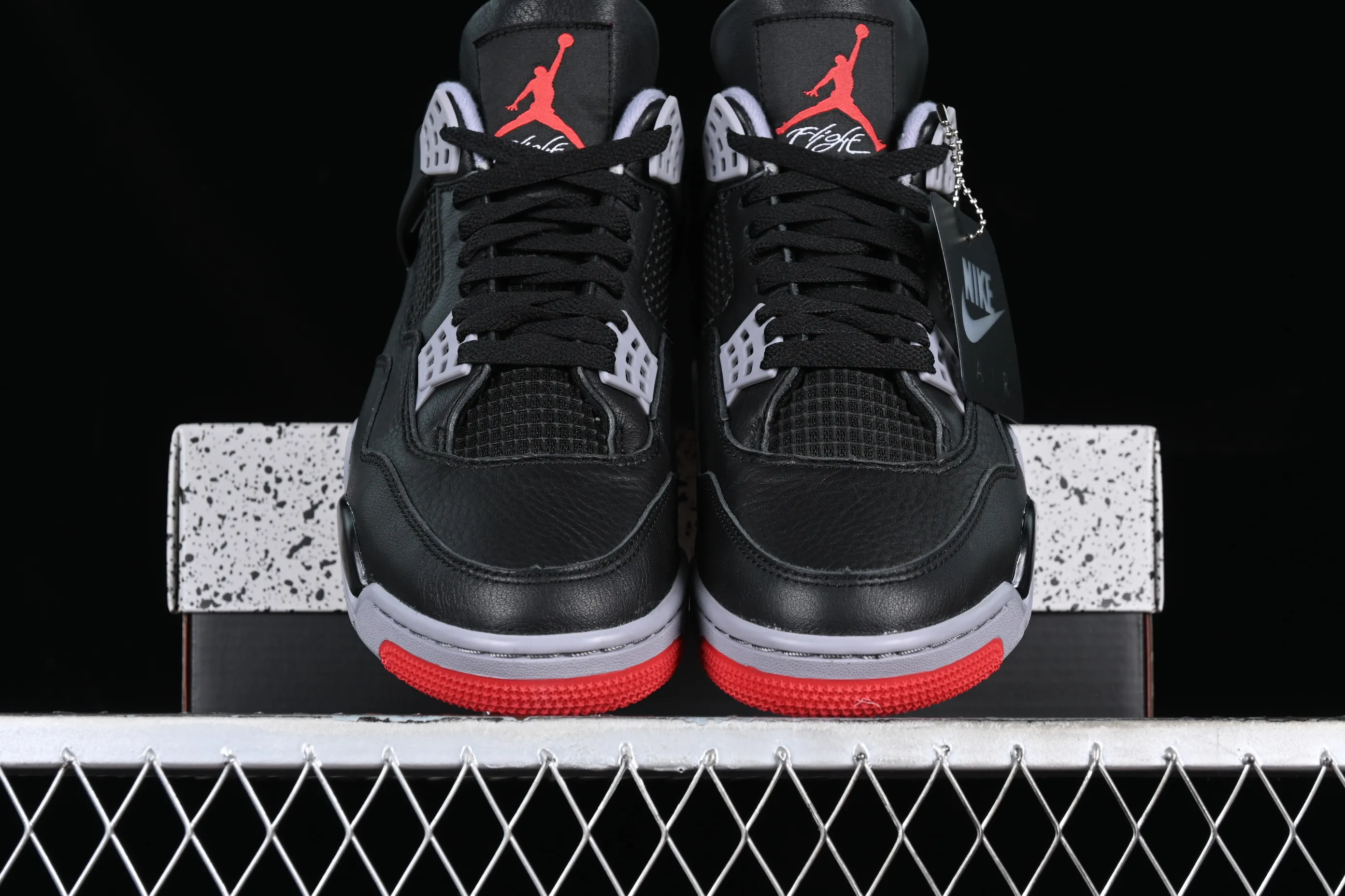 All categories Air Jordan Jordan series basketball shoes Air Jordan 4 foreign trade version Air Jordan 4 Retro "Bred Reimagined" AJ4 Joe 4 black red FV5029-006